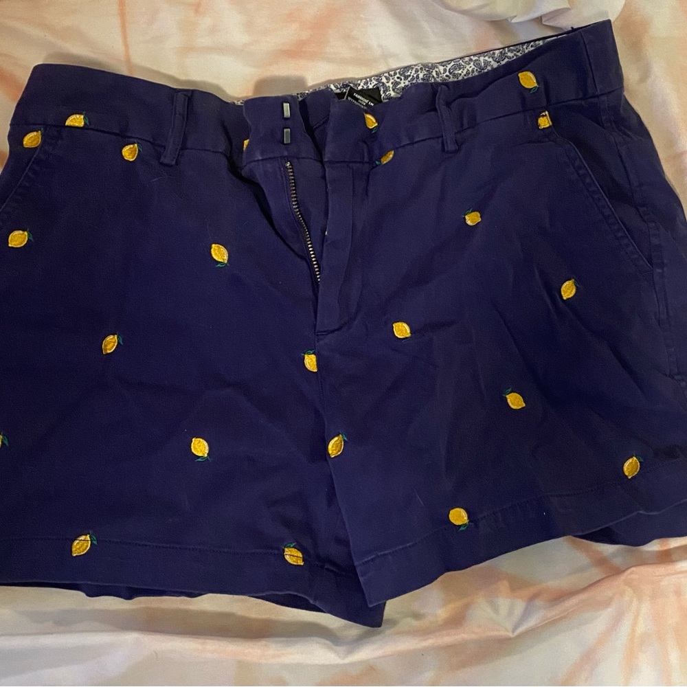 Blue with lemons Jones & Co Shorts
